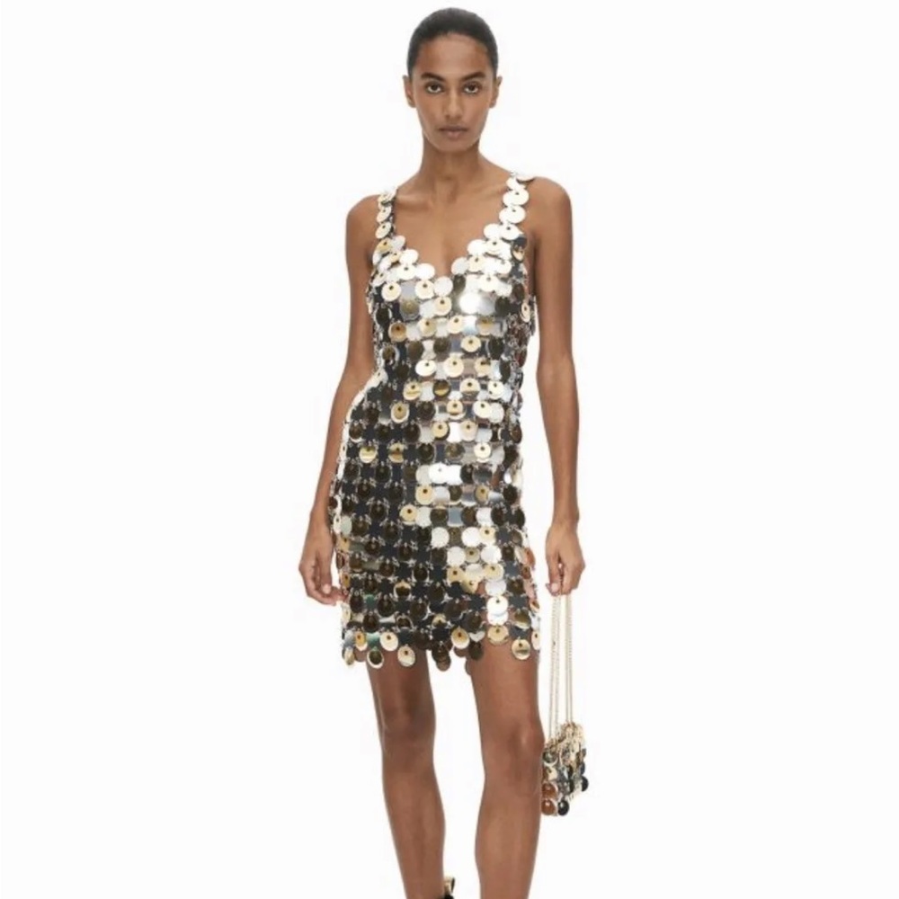 H&M Paco Rabanne Disc Dress-XS-SOLD OUT